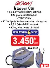 ARZUM İSTASYON ÜTÜ fiyat ve kampanya bilgisi
